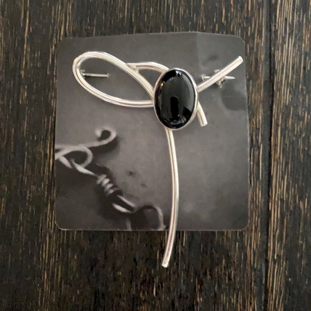 Sterling silver brooch